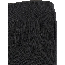 Black Virgin Wool Mini Skirt