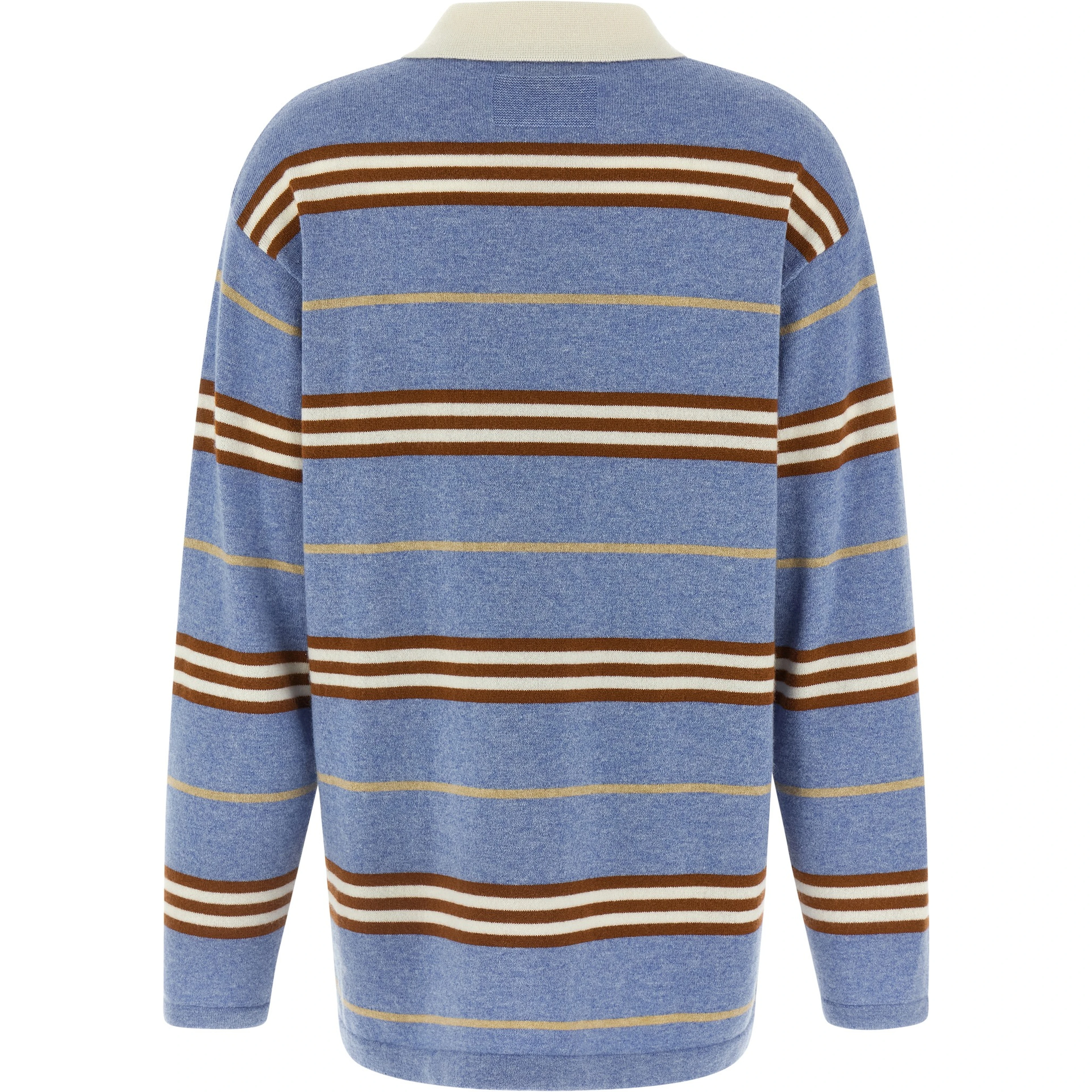Blue Cashmere Polo Shirt