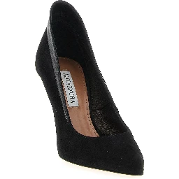 Black Goatskin High Heel Pumps