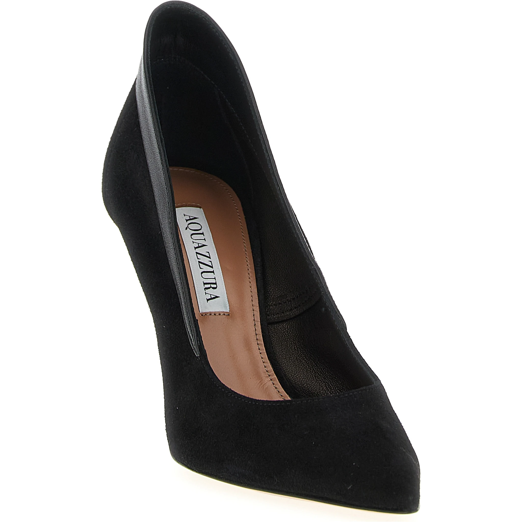 Black Goatskin High Heel Pumps