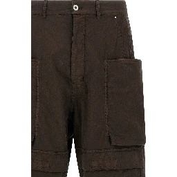 Brown Cotton Cargo Pants