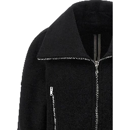 Black Virgin Wool Coat