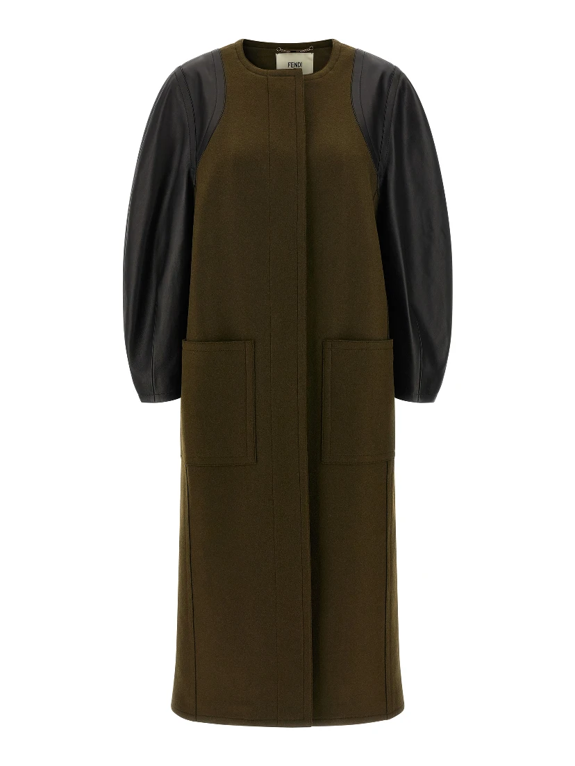Bicolor Viscose Coat