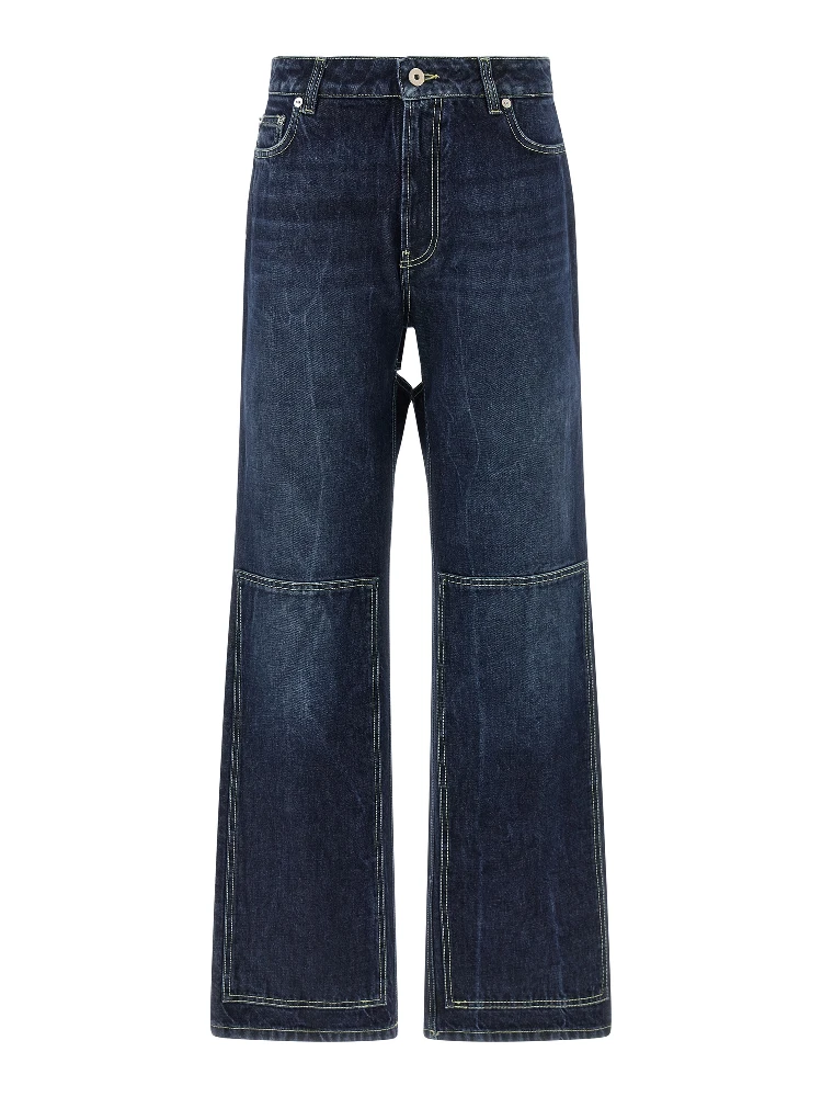 Blue Cotton Jeans Denim