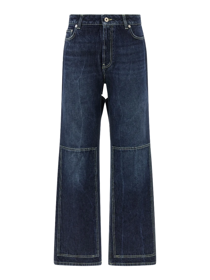 Blue Cotton Jeans Denim