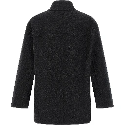 Gray Virgin Wool Coat