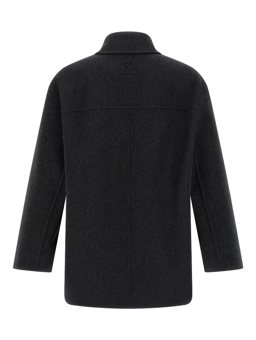 Gray Virgin Wool Coat