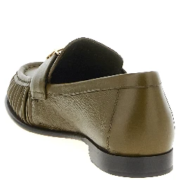 Bicolor Lamb Leather Slip-On Loafers