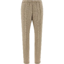Beige Triacetate Casual Pants