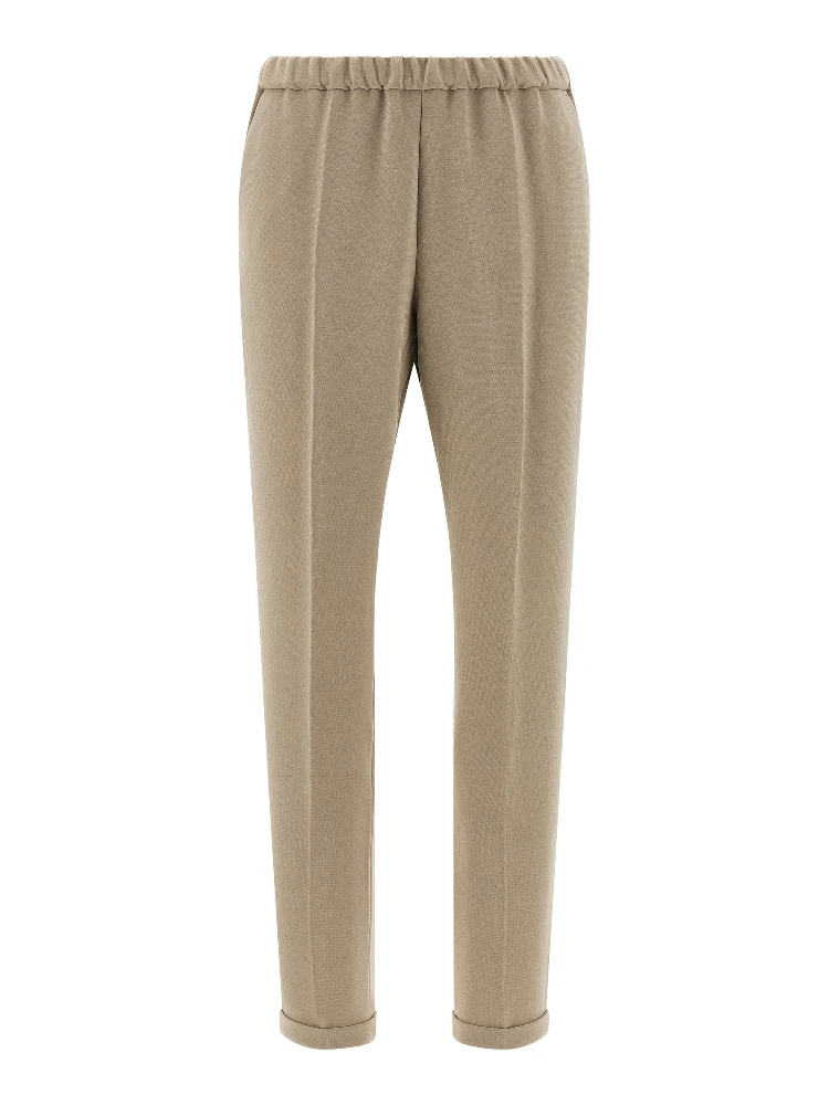 Beige Triacetate Casual Pants