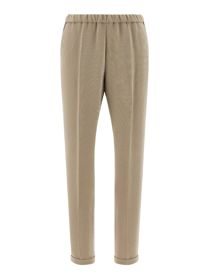 Beige Triacetate Casual Pants