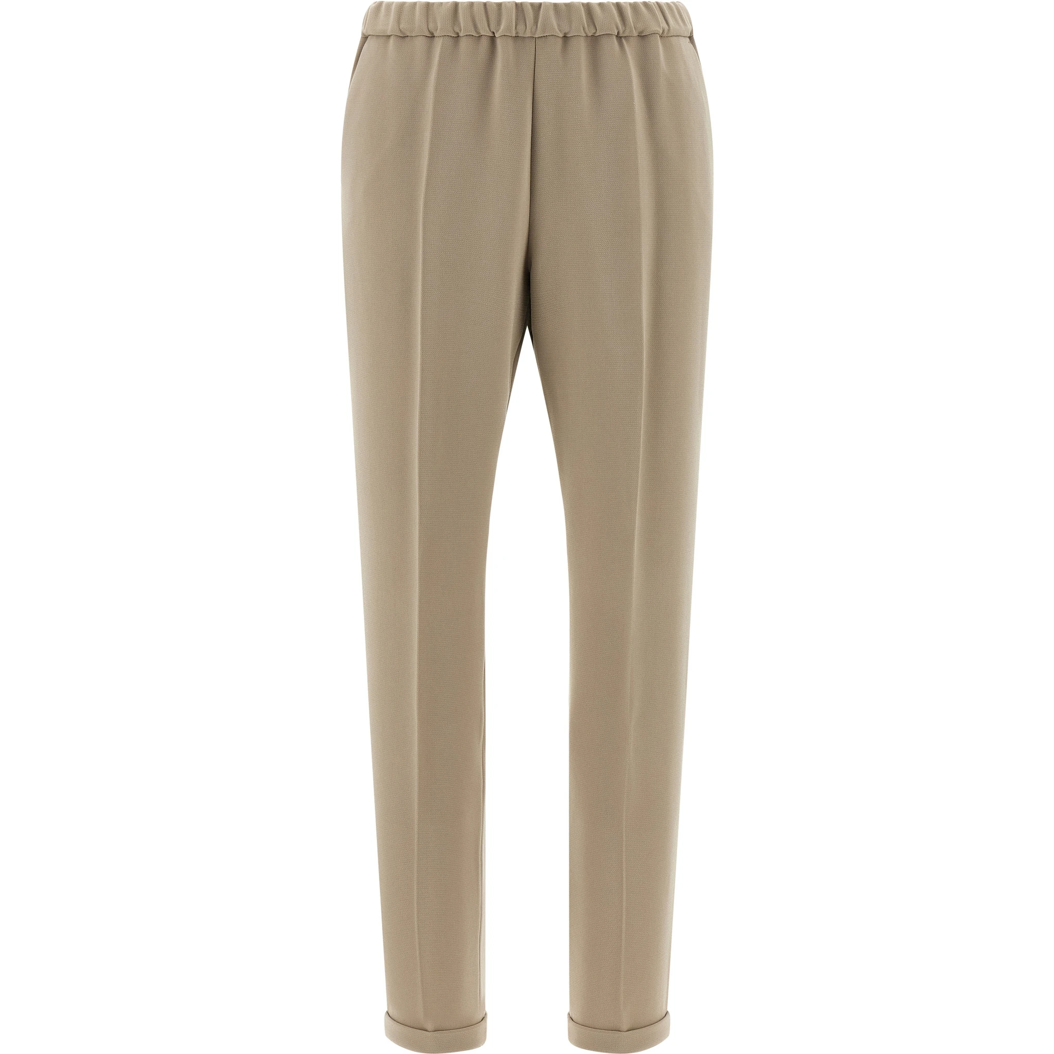 Beige Triacetate Casual Pants
