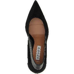 Black Goatskin High Heel Pumps