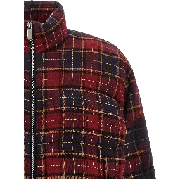 Bordeaux Cotton Full-Length Jacket