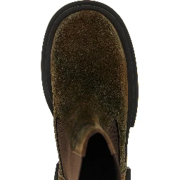 Brown Bovine Leather Chelsea Boots