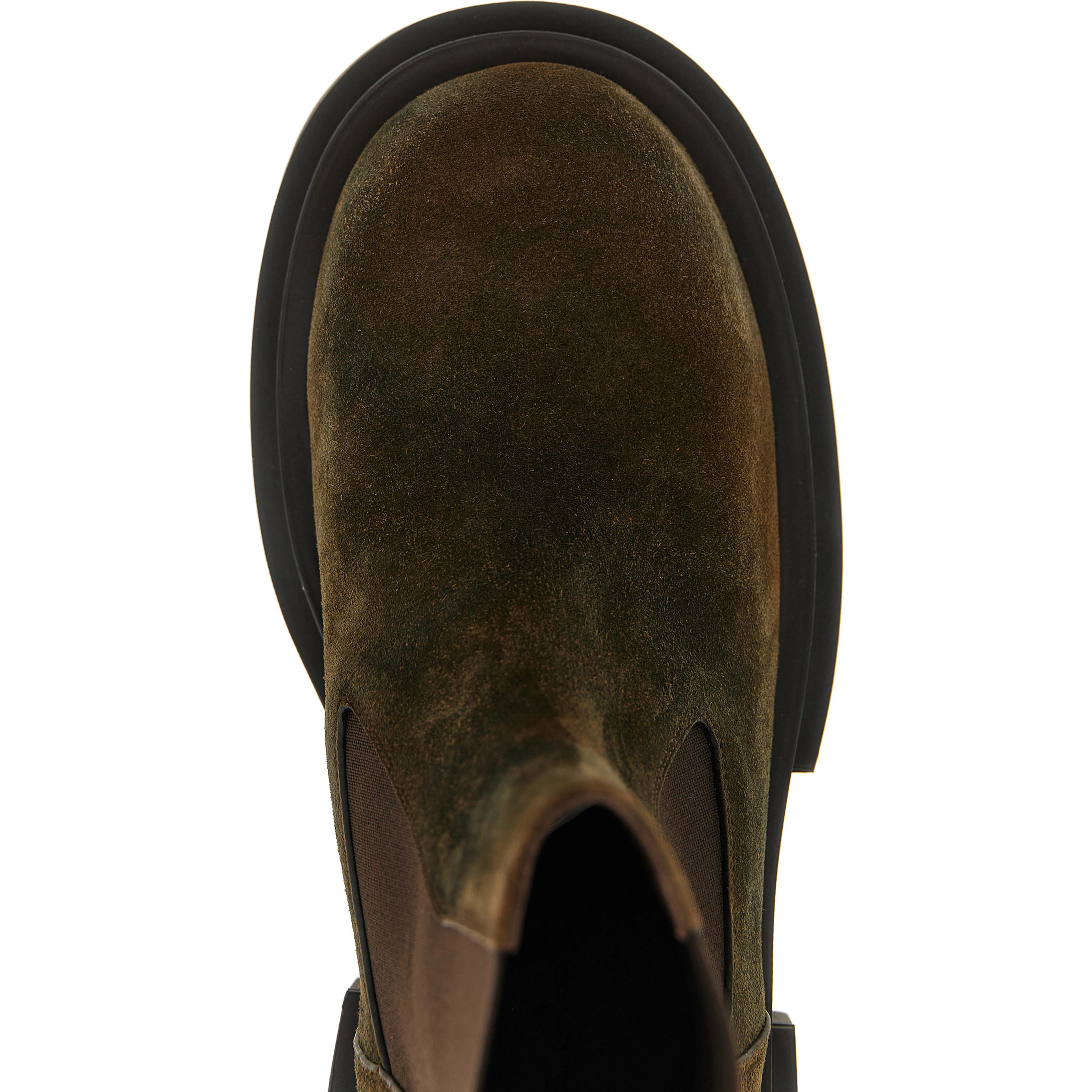 Brown Bovine Leather Chelsea Boots