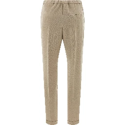 Beige Triacetate Casual Pants