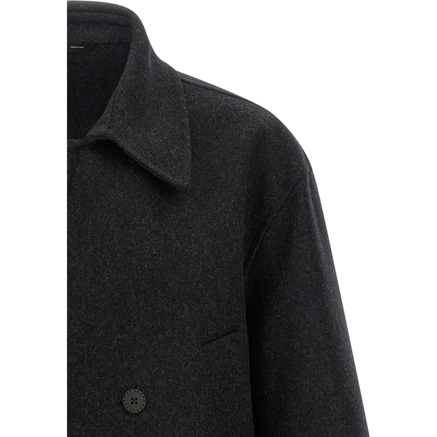 Gray Virgin Wool Coat