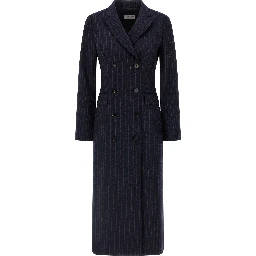 Blue Virgin Wool Coat