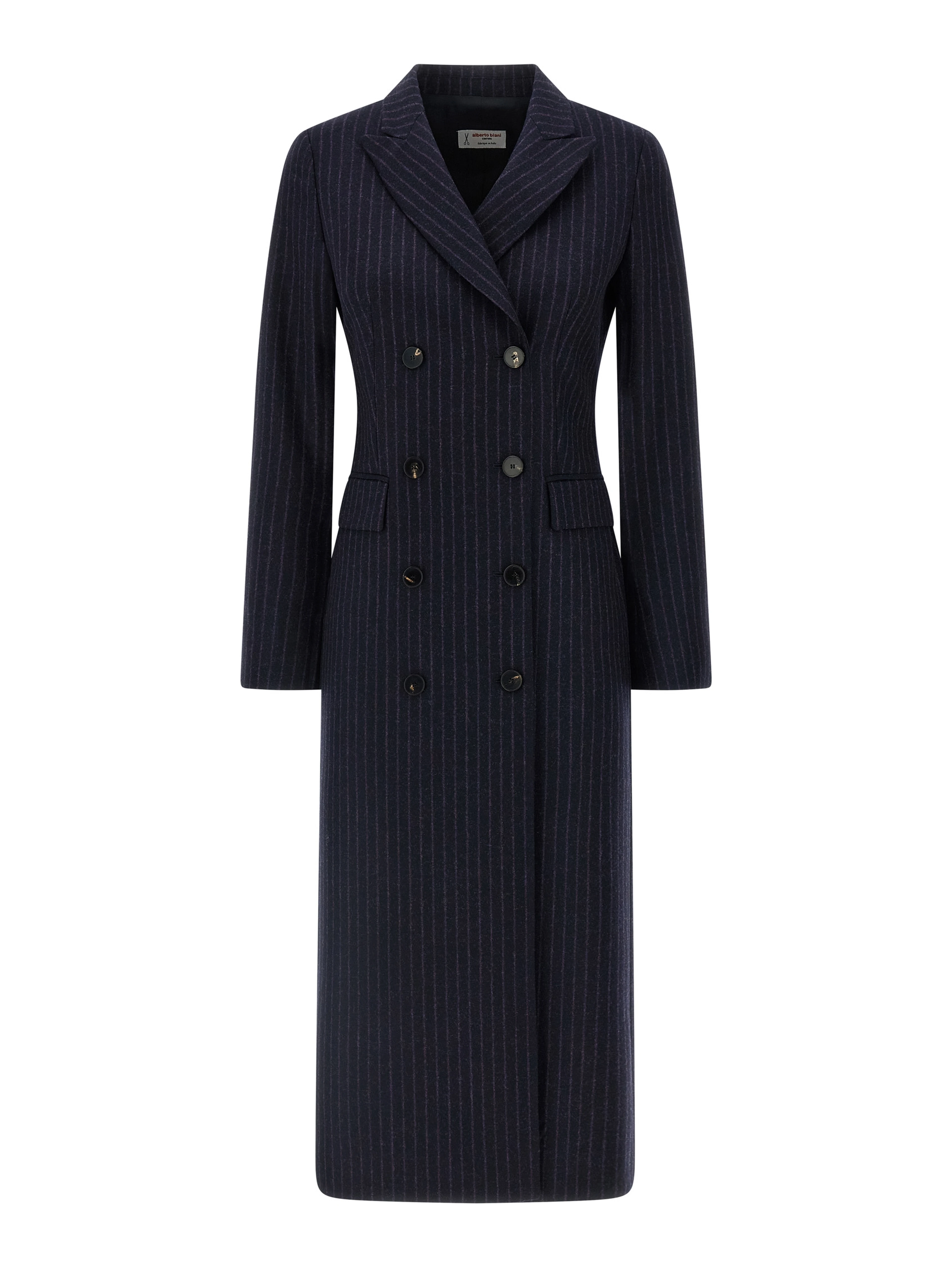 Blue Virgin Wool Coat