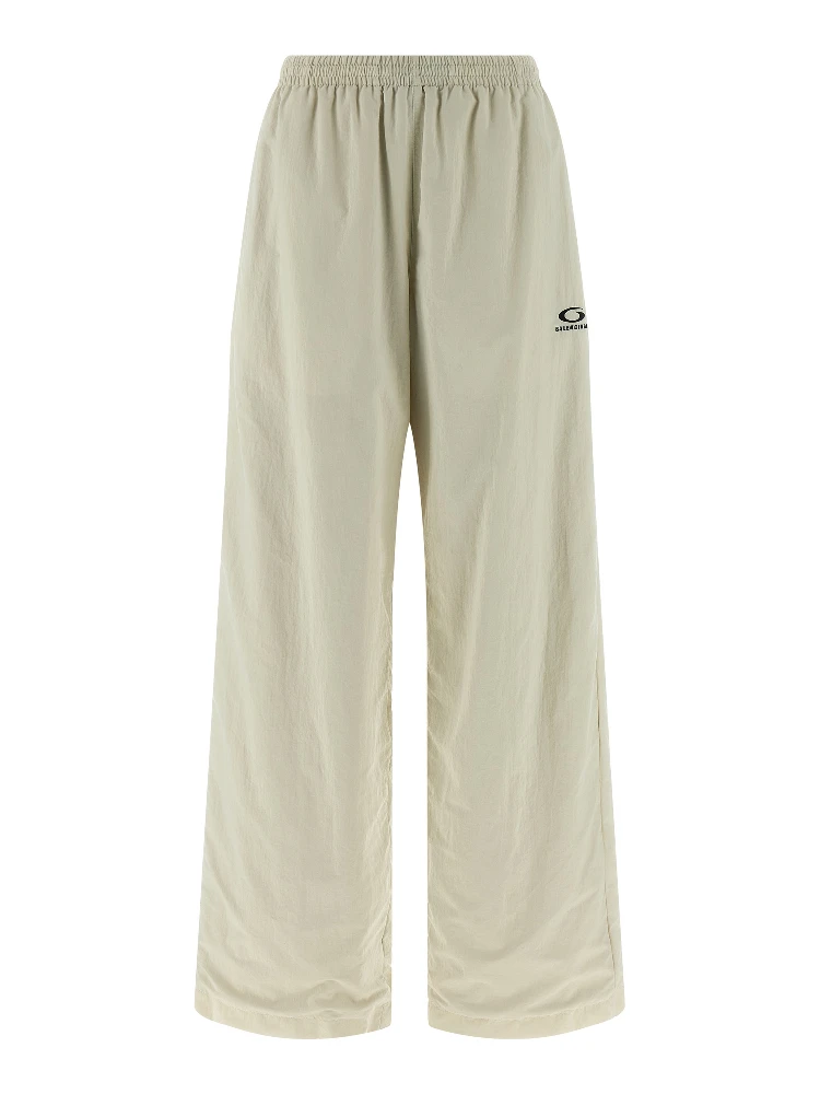 Beige Polyamide Joggers (Workout Pants)
