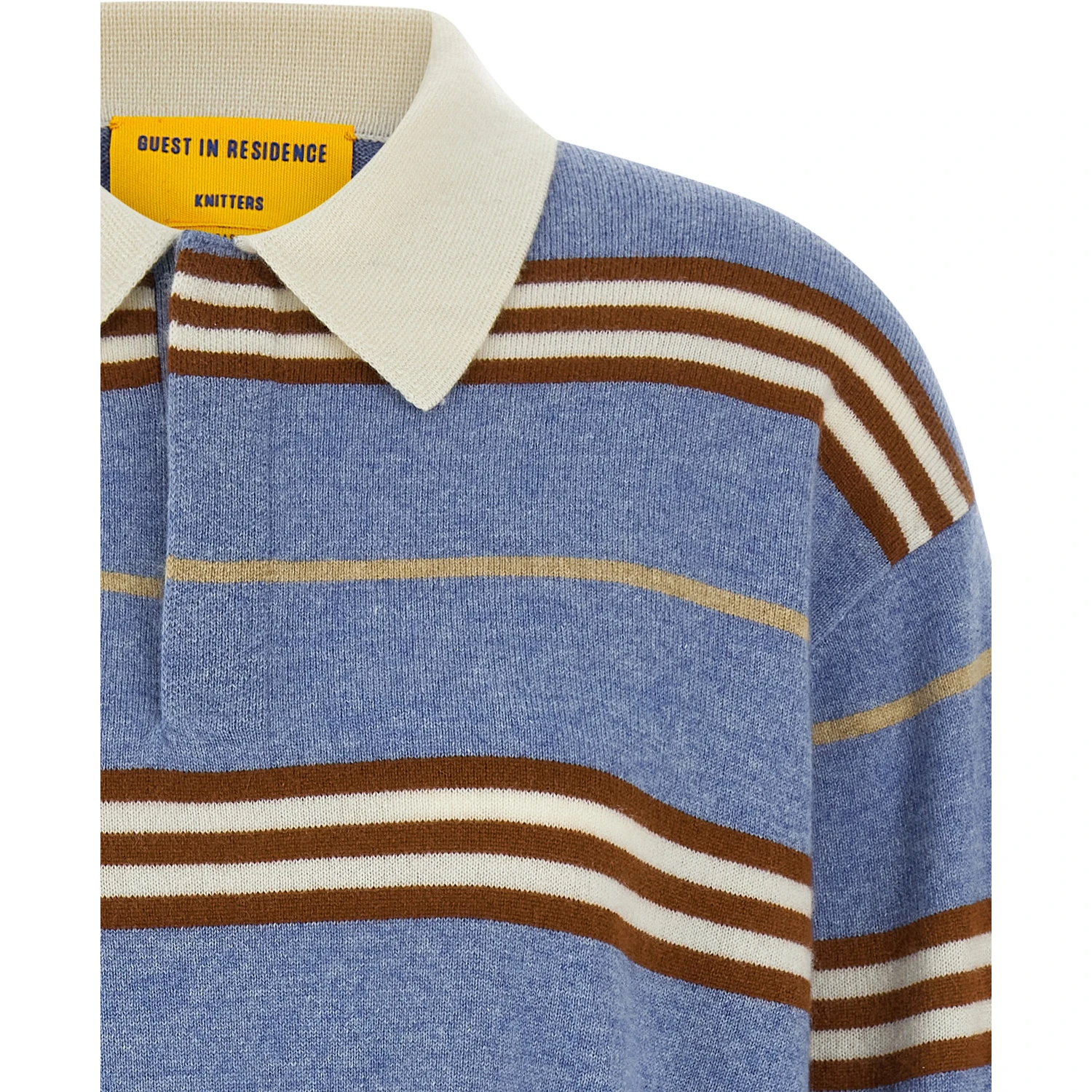 Blue Cashmere Polo Shirt