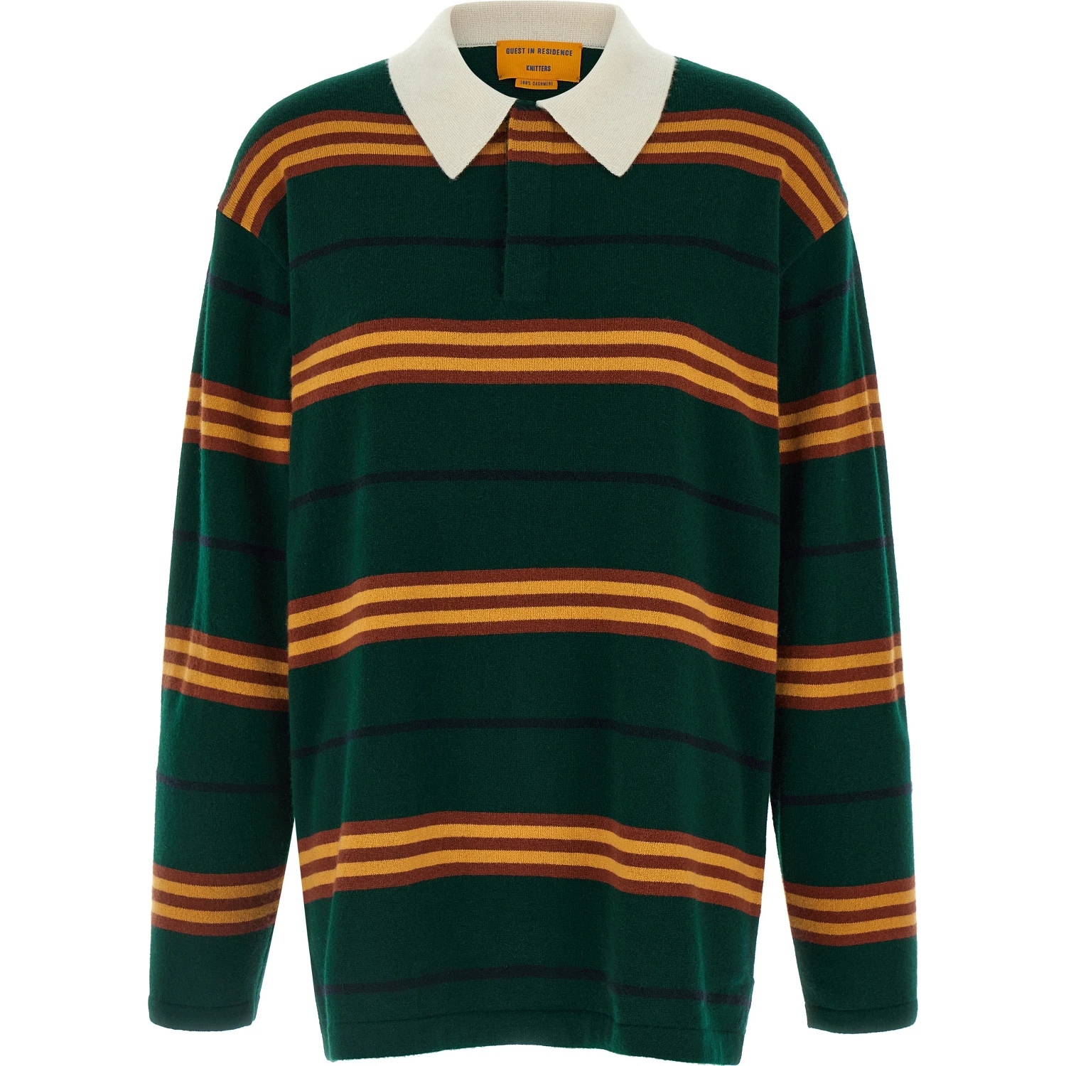 Bicolor Cashmere Polo Shirt