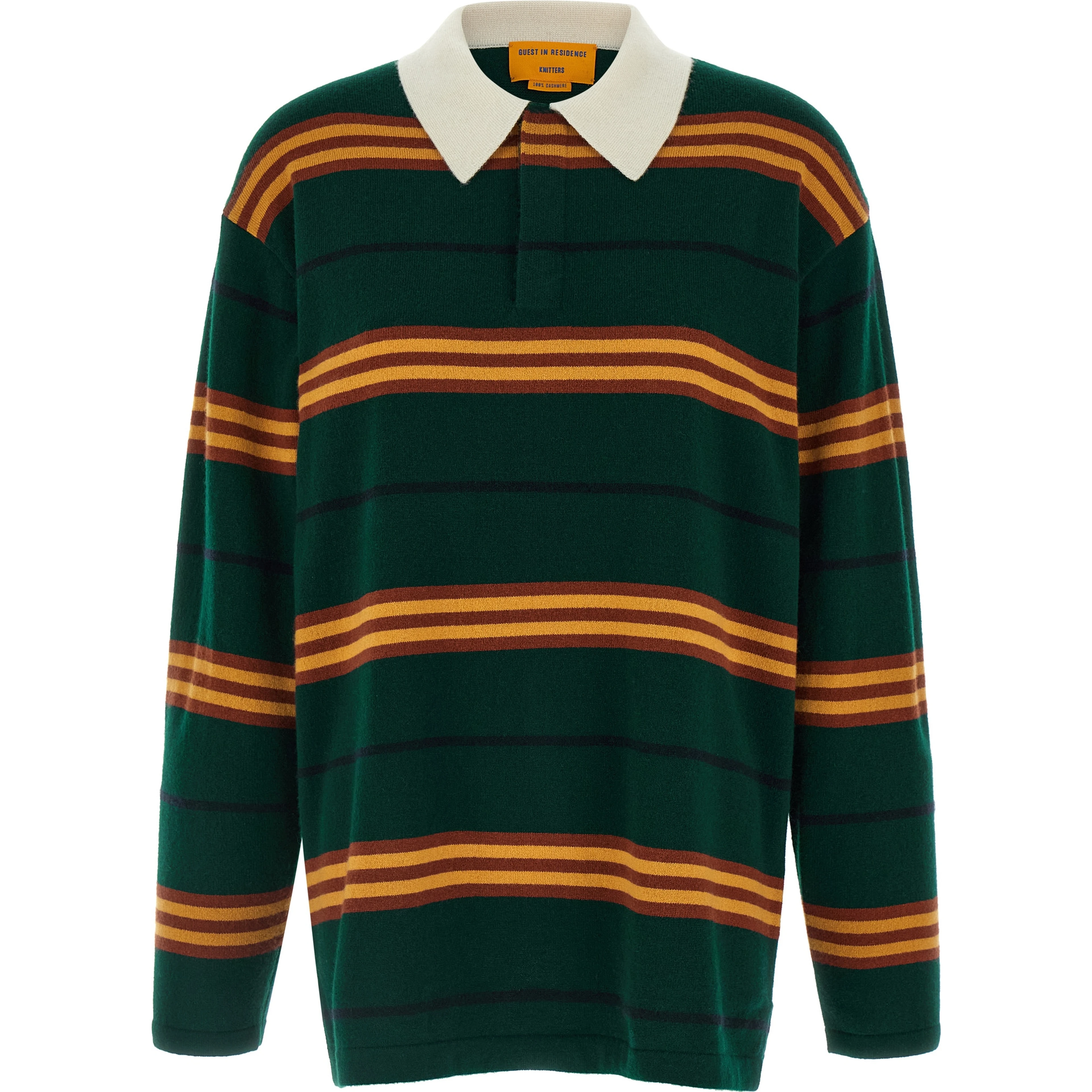 Bicolor Cashmere Polo Shirt