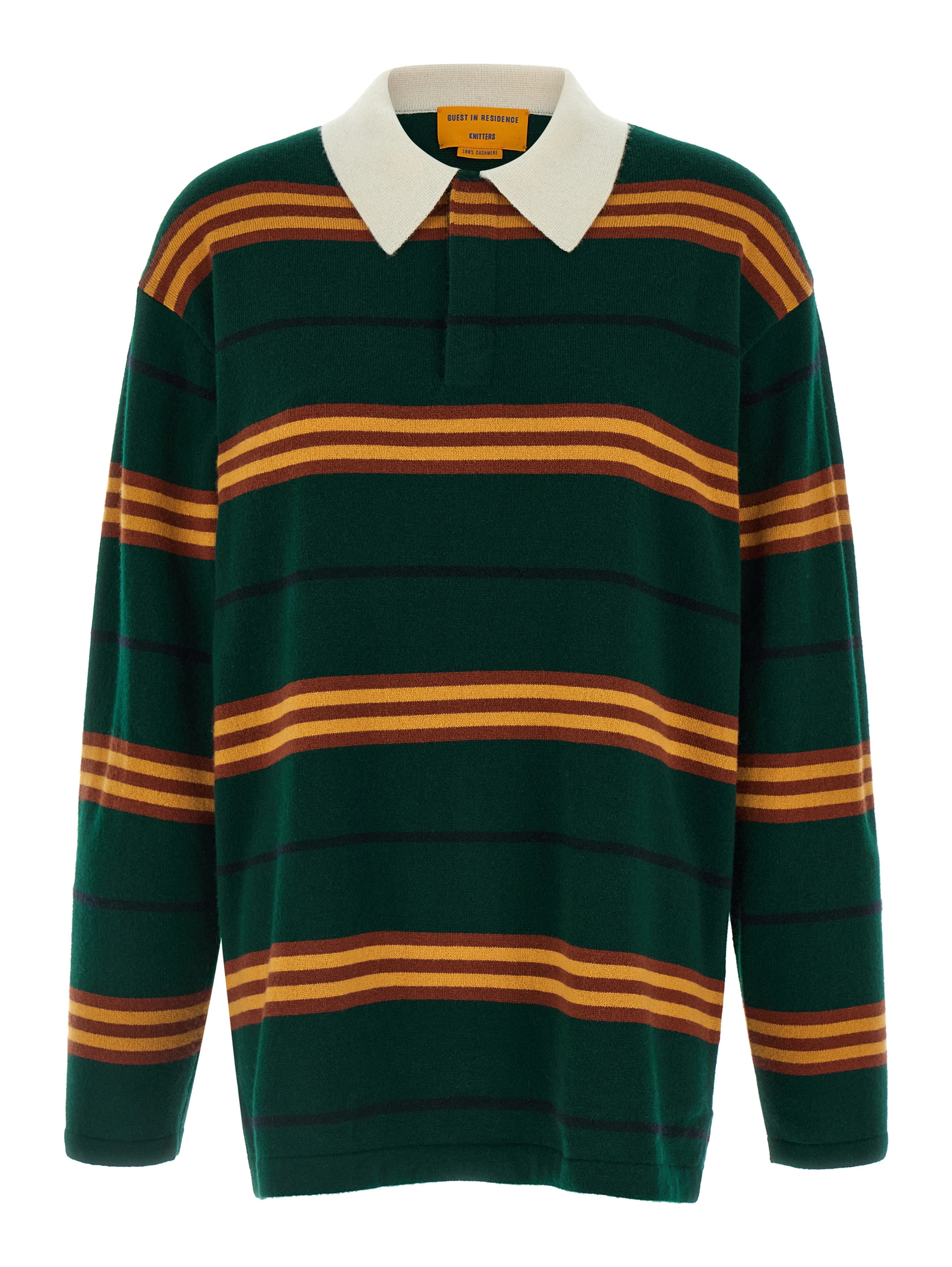 Bicolor Cashmere Polo Shirt
