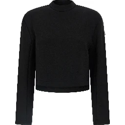 Black Viscose Sweatshirt