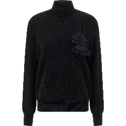 Black Virgin Wool Cardigan