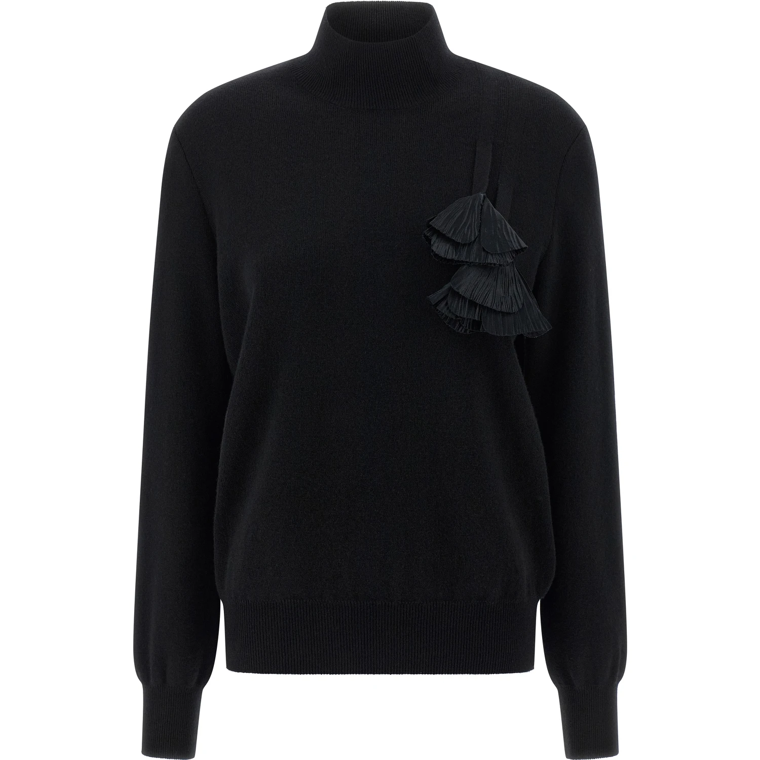 Black Virgin Wool Cardigan