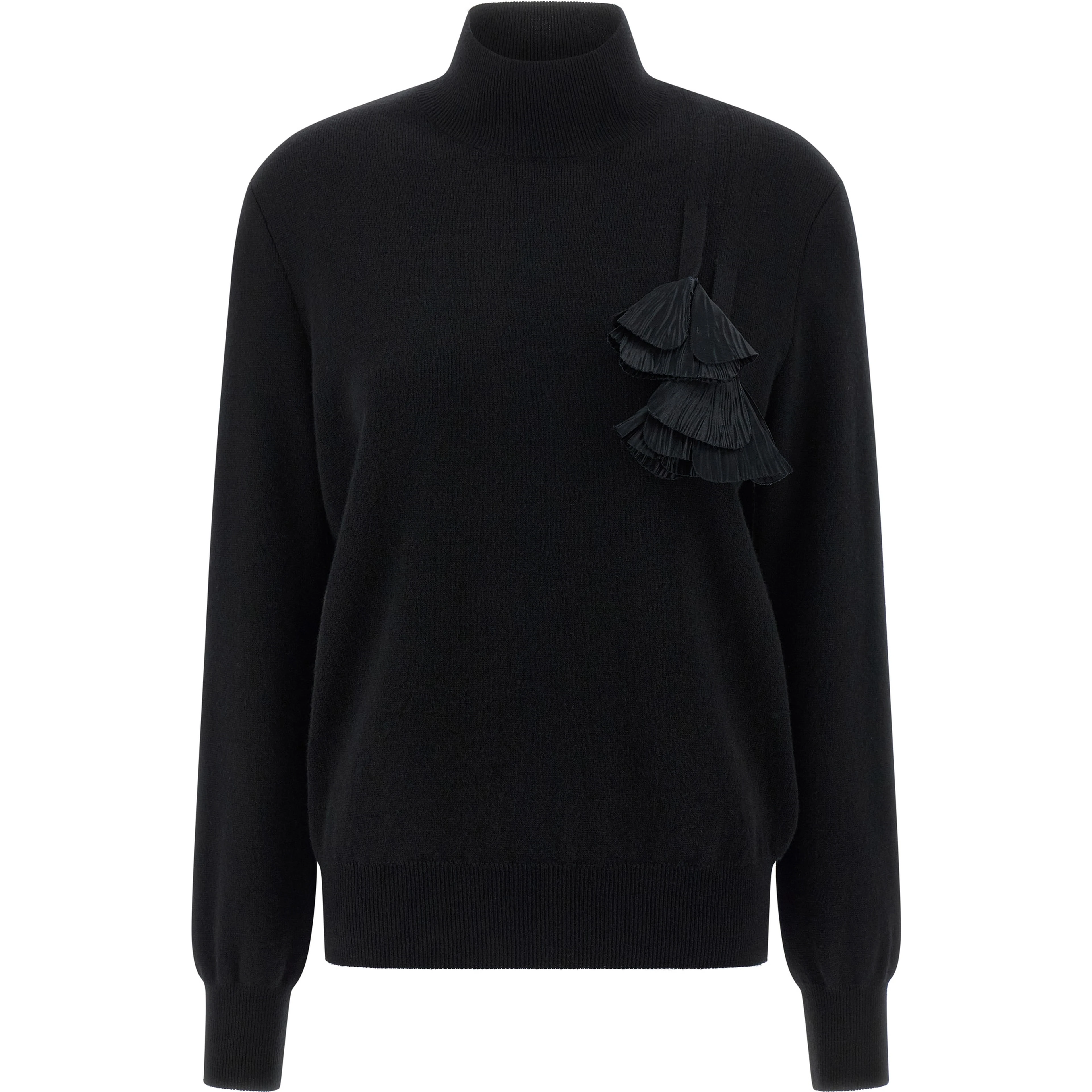 Black Virgin Wool Cardigan