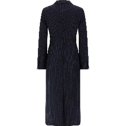 Blue Virgin Wool Coat