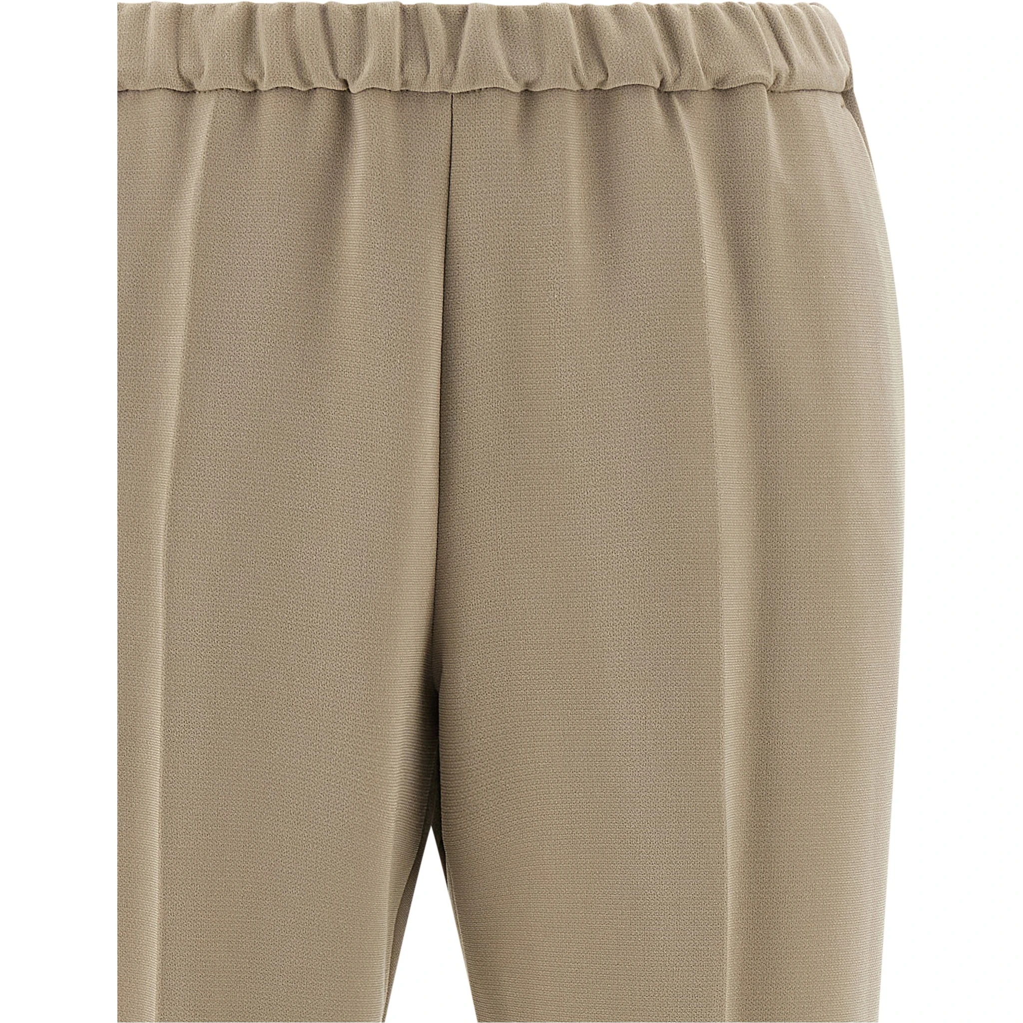 Beige Triacetate Casual Pants