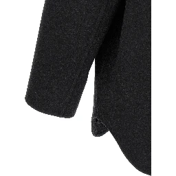 Gray Virgin Wool Coat
