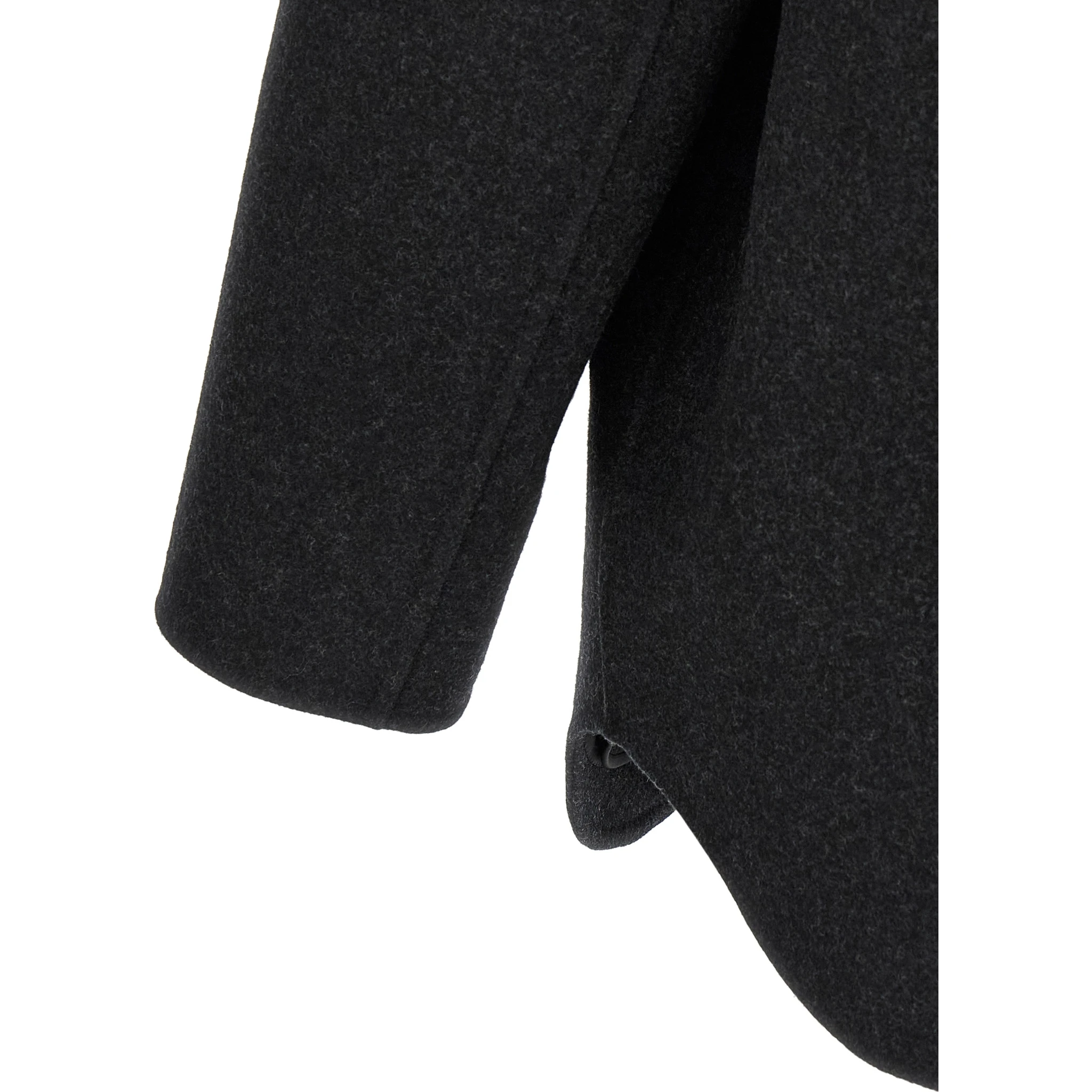 Gray Virgin Wool Coat
