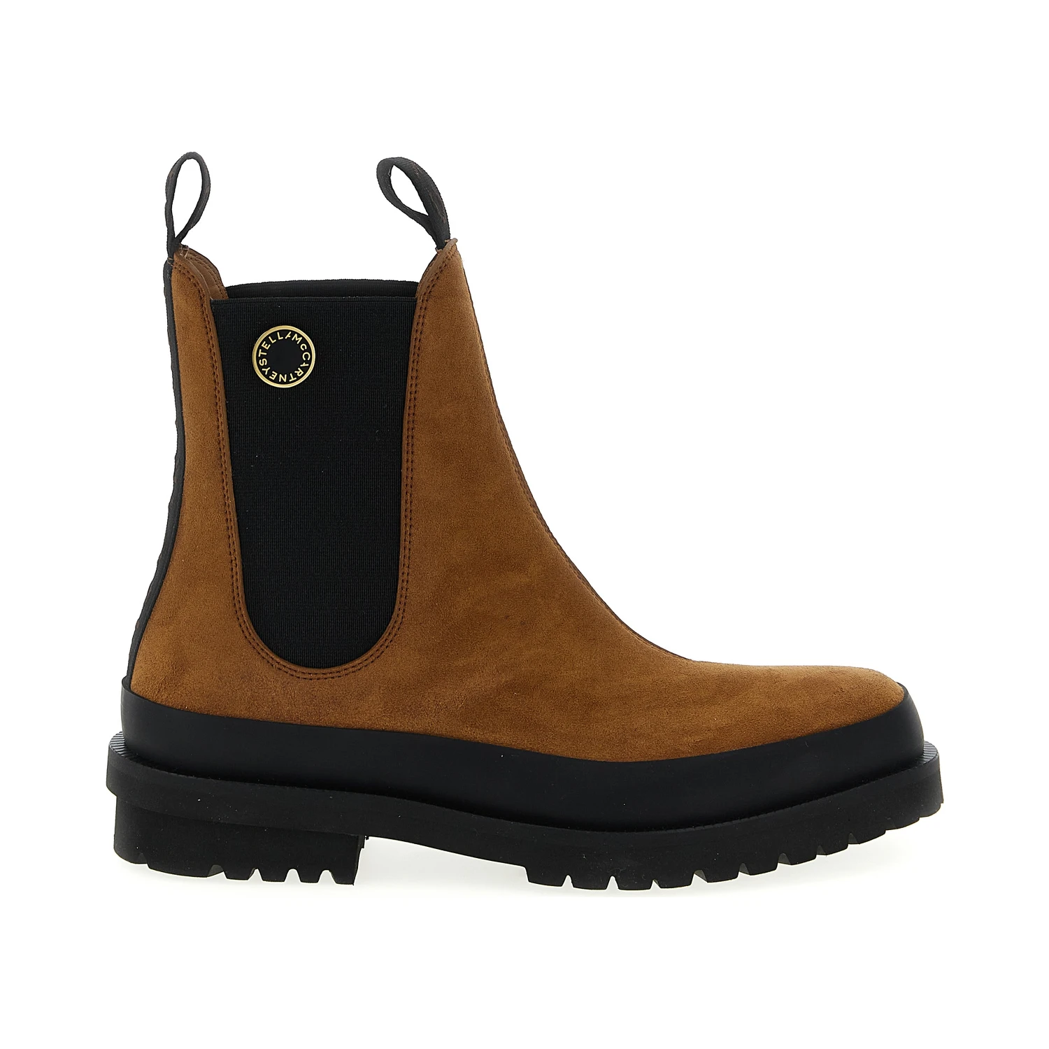 Brown Viscose Ankle Boots