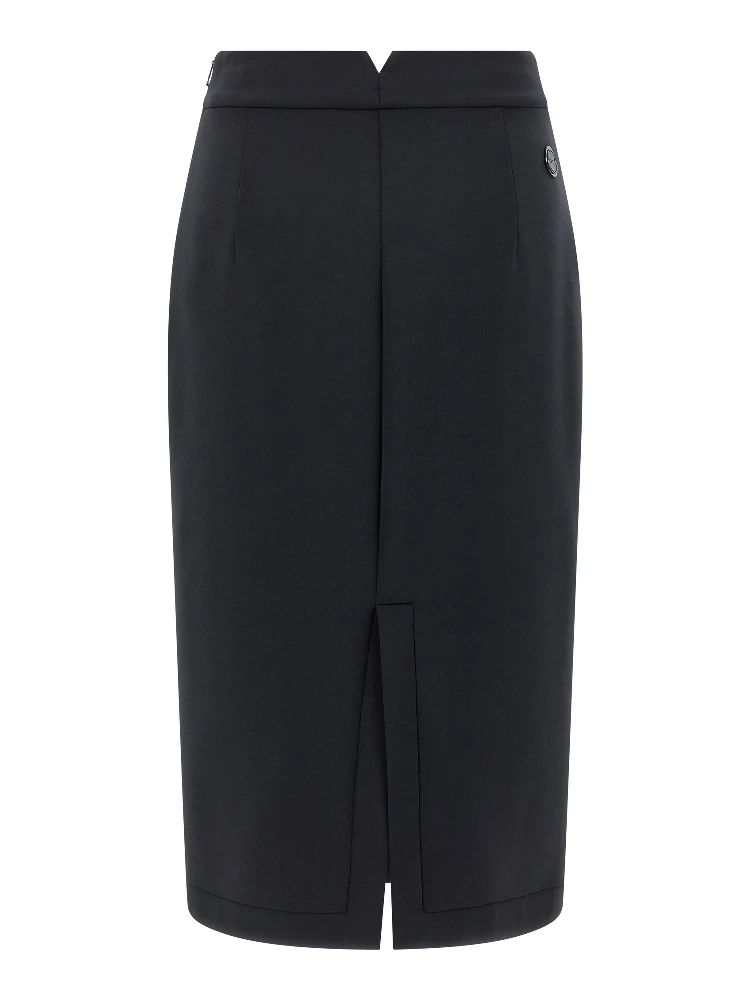 Black Polyester Midi Skirt alternative