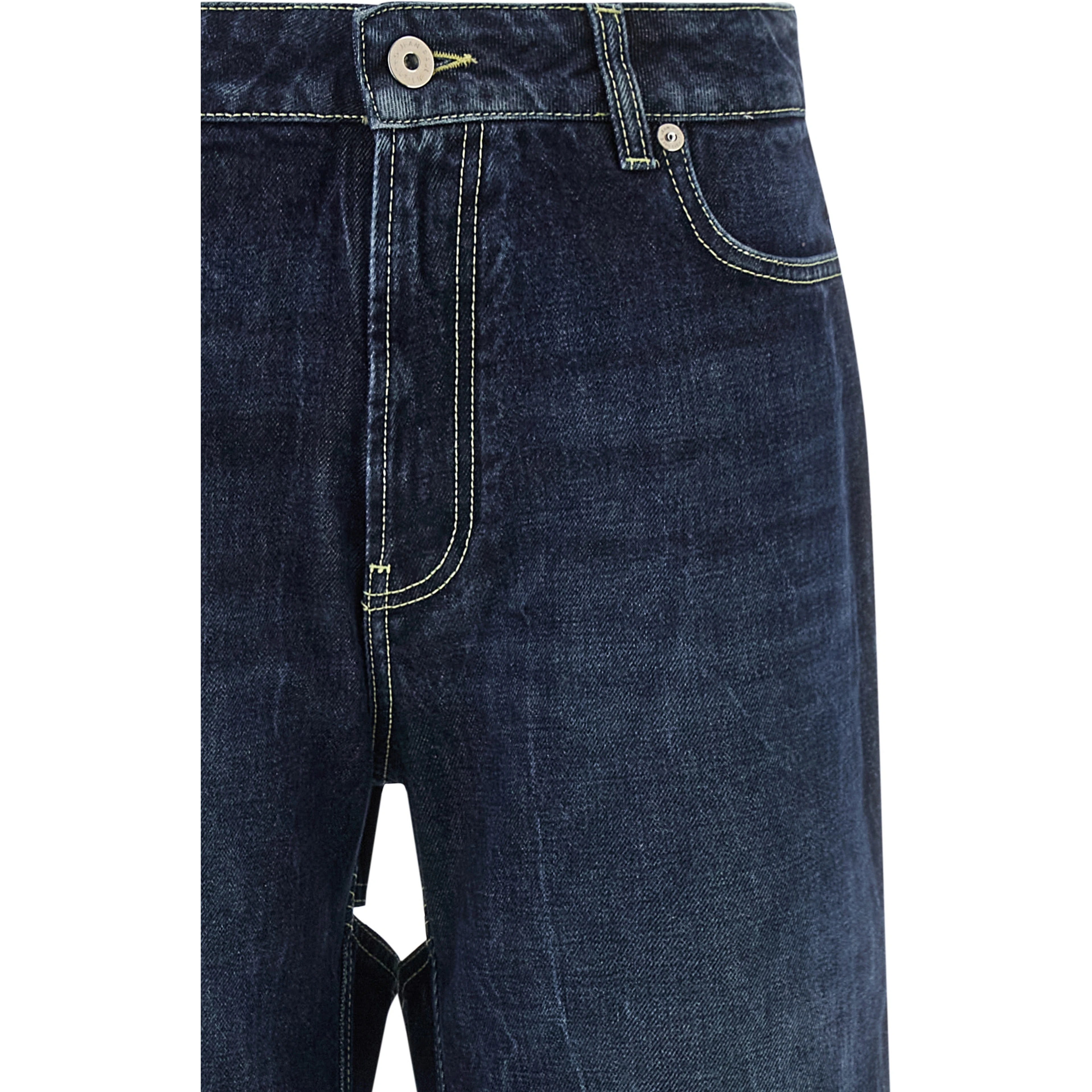 Blue Cotton Jeans Denim
