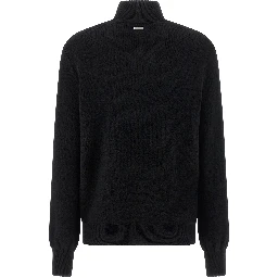 Black Virgin Wool Cardigan