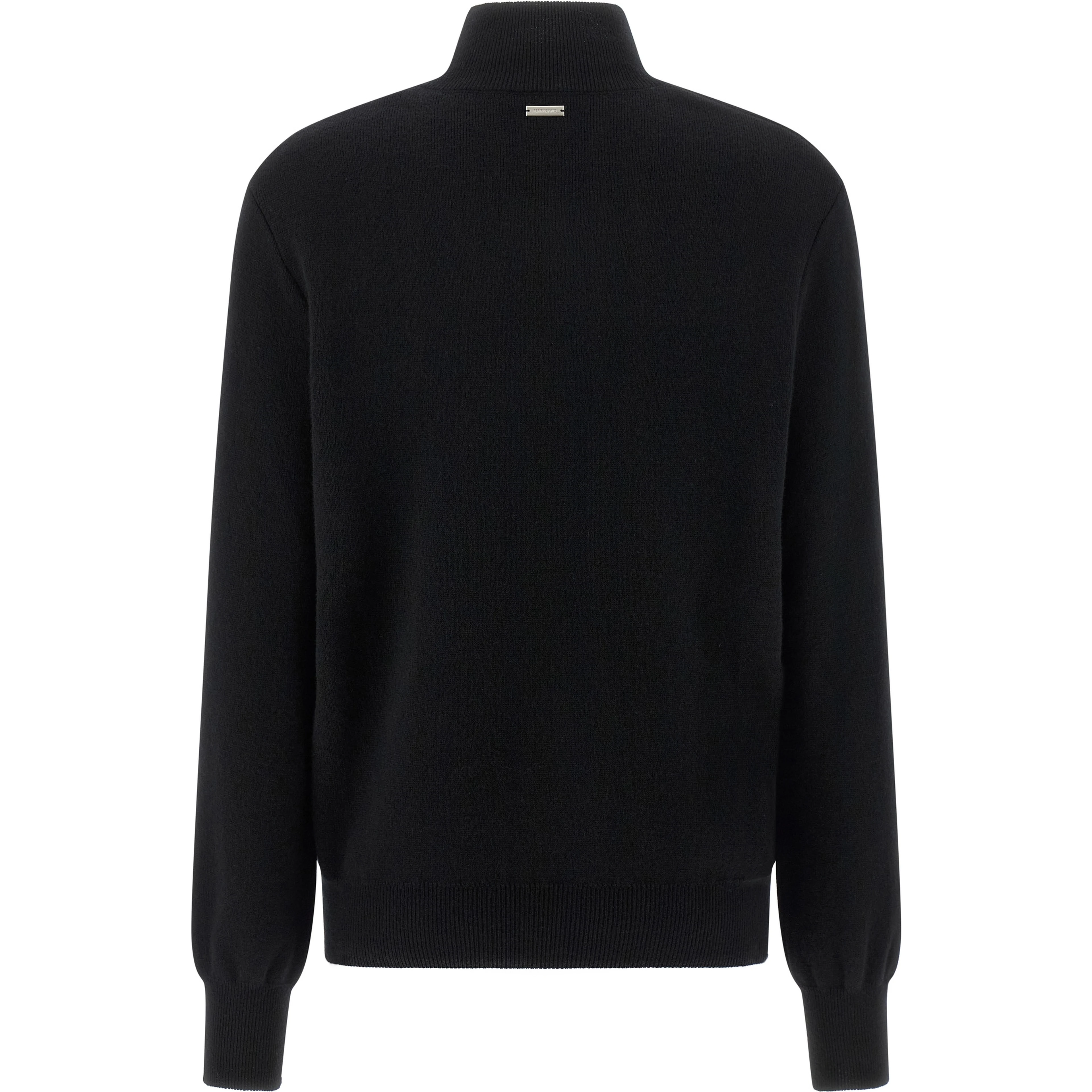 Black Virgin Wool Cardigan