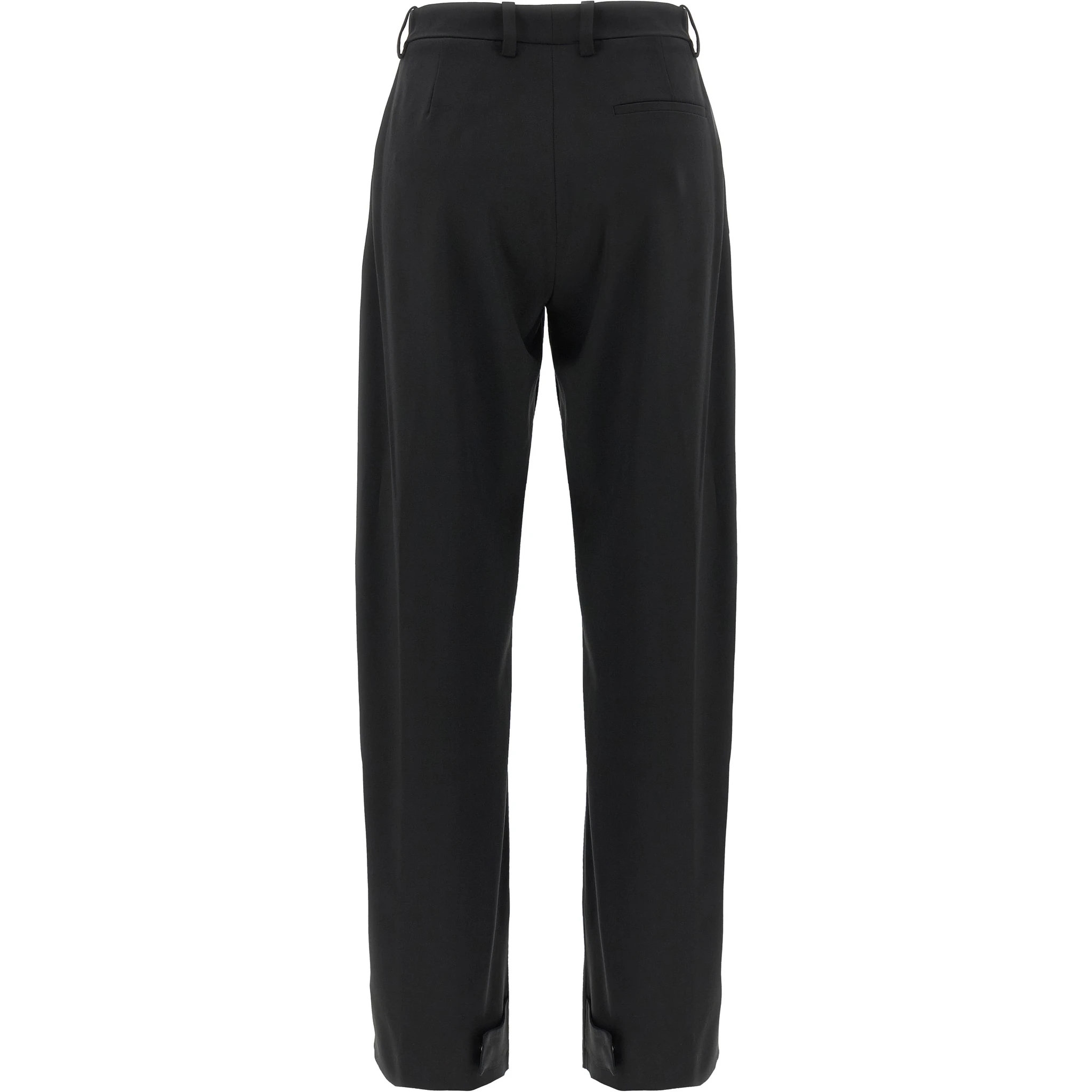 Black Polyester Dress Pants