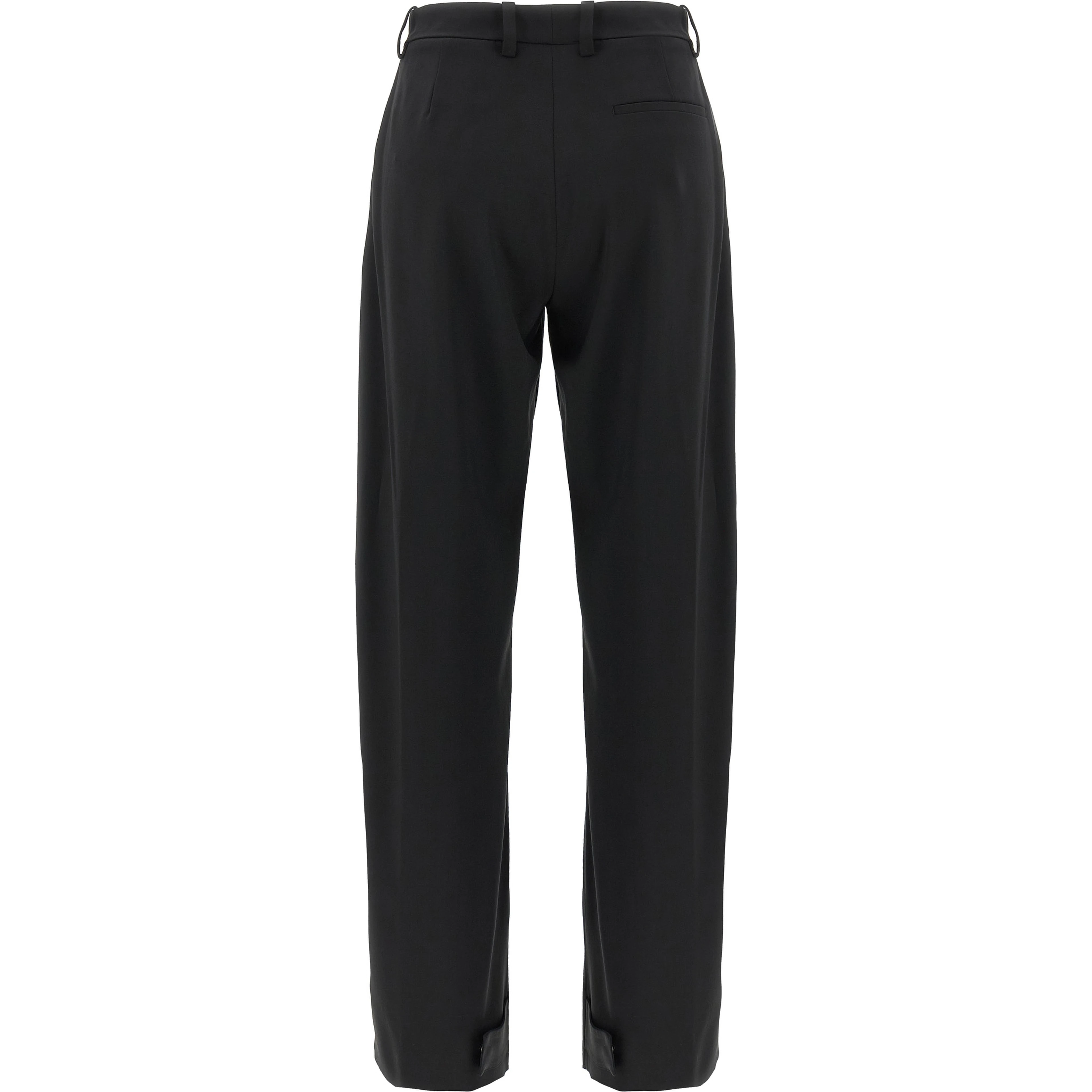 Black Polyester Dress Pants