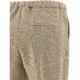 Beige Triacetate Casual Pants