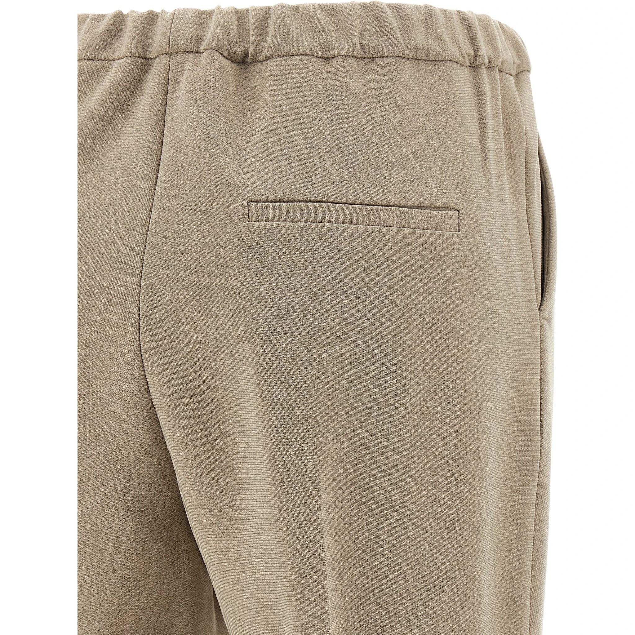 Beige Triacetate Casual Pants