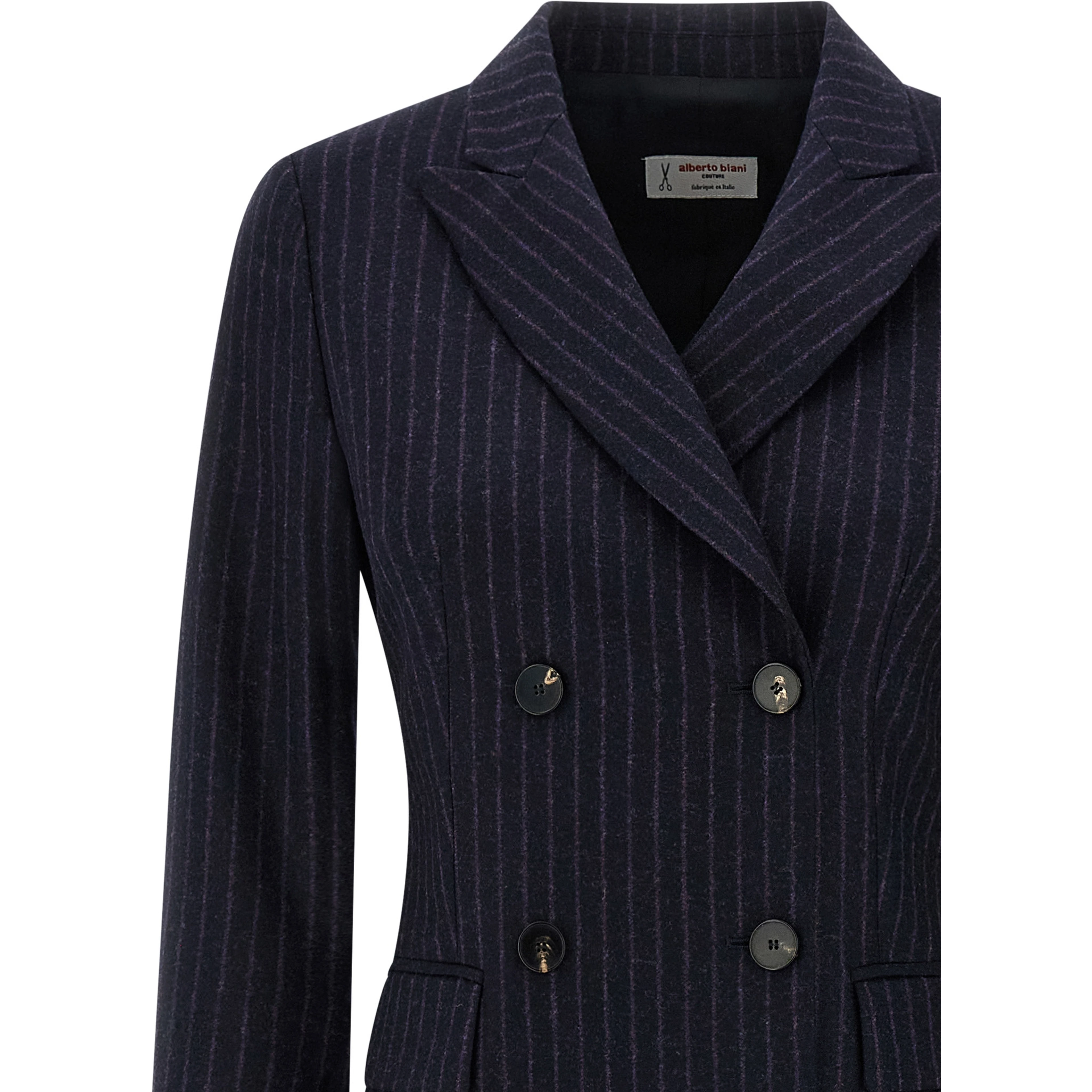 Blue Virgin Wool Coat