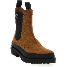 Brown Viscose Ankle Boots