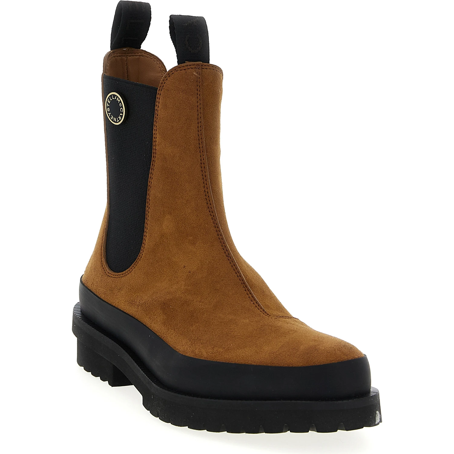 Brown Viscose Ankle Boots