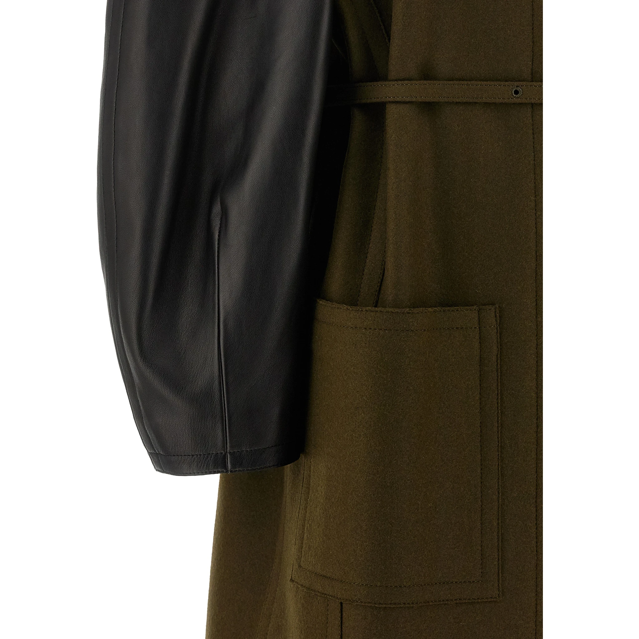 Bicolor Viscose Coat